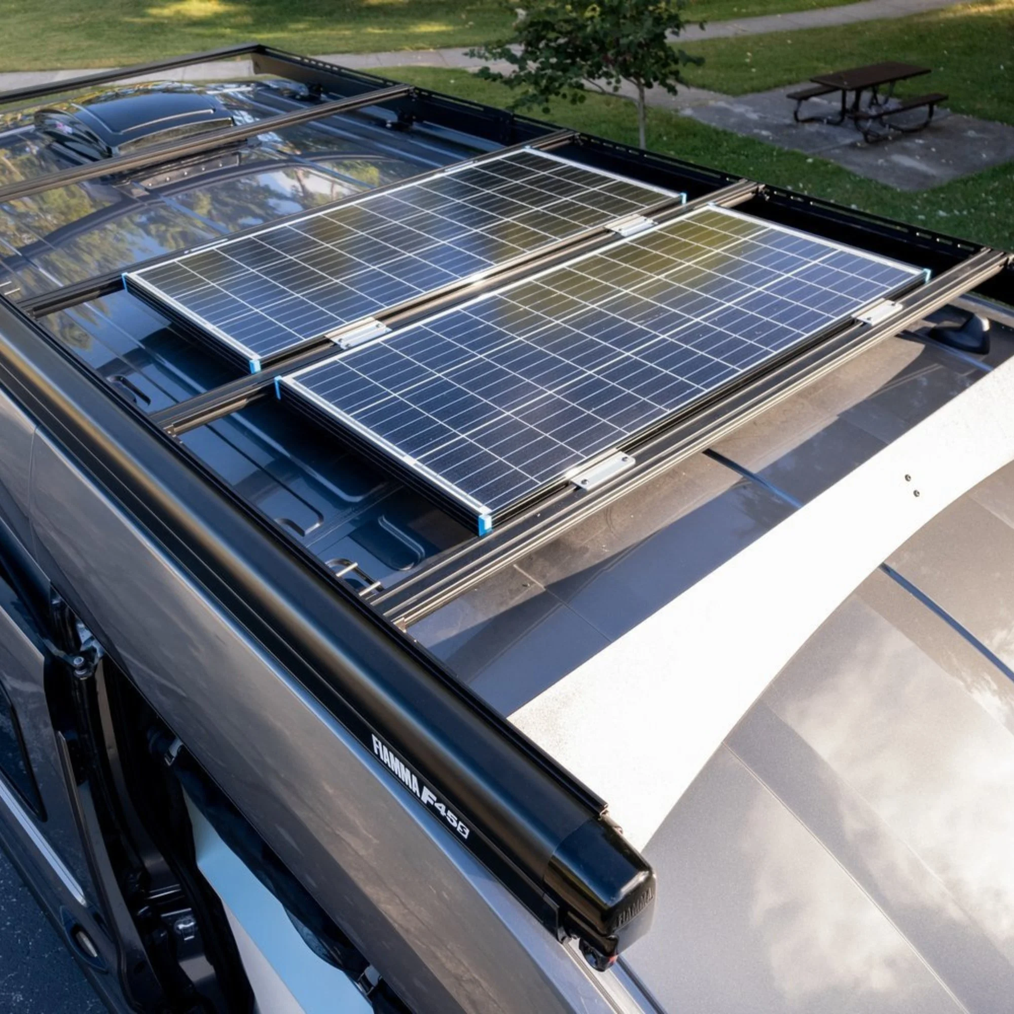 Moxie Van Co. Ford Transit 148WB High Roof Rack Moxie Van Co